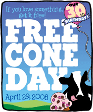 free cone ben and jerry