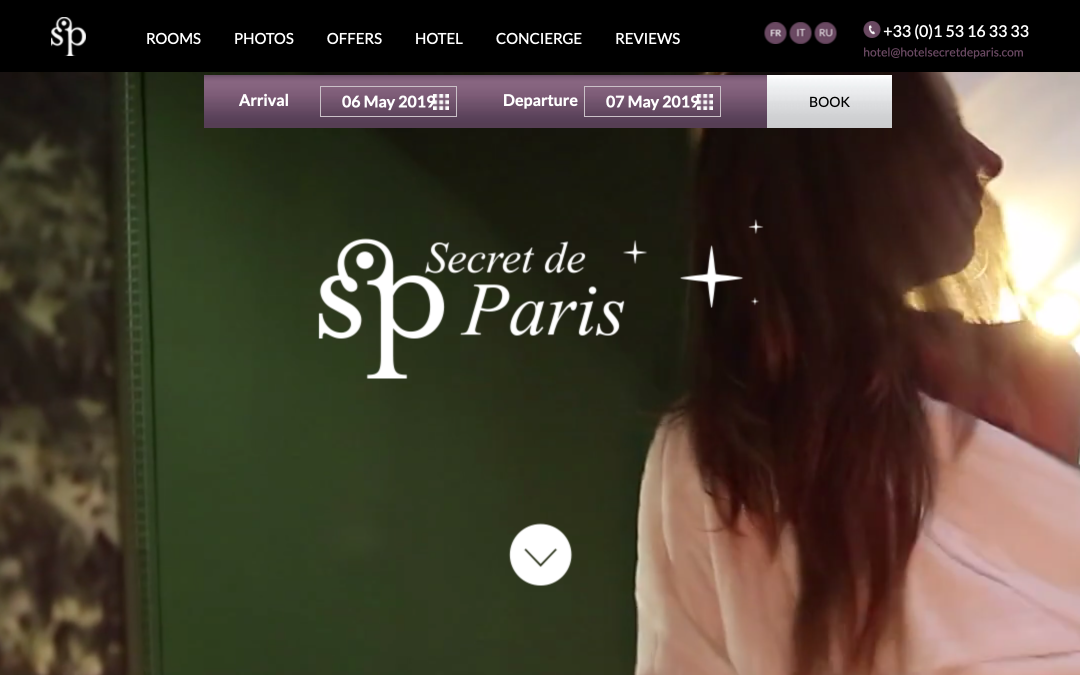 Best Hotel Websites In The Universe: A Paris Secret Revealed